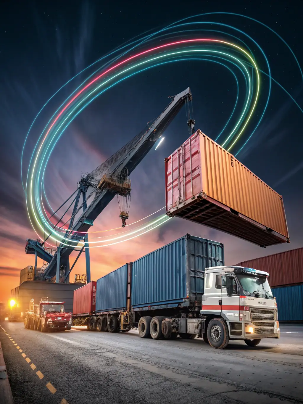A diverse range of project cargo being loaded onto a specialized vessel, showcasing Mobile BFG's expertise in handling oversized and complex shipments.